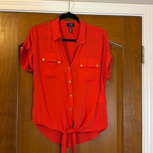 Jones New York red blouse.